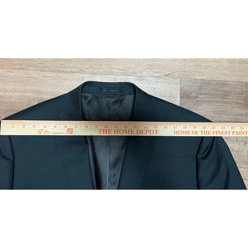 Lauren Ralph Lauren Gray 100% Wool Natural Stretch Blazer Jacket - 48 Long *Read